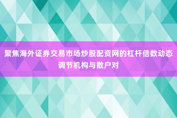 聚焦海外证券交易市场炒股配资网的杠杆倍数动态调节机构与散户对